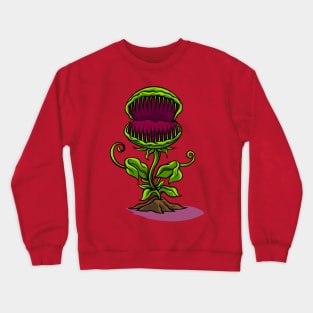 Fly trap Cartoon Illustration Crewneck Sweatshirt